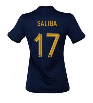 Francja William Saliba #17 Koszulka Podstawowych Kobiety MŚ 2022 Krótki Rękaw